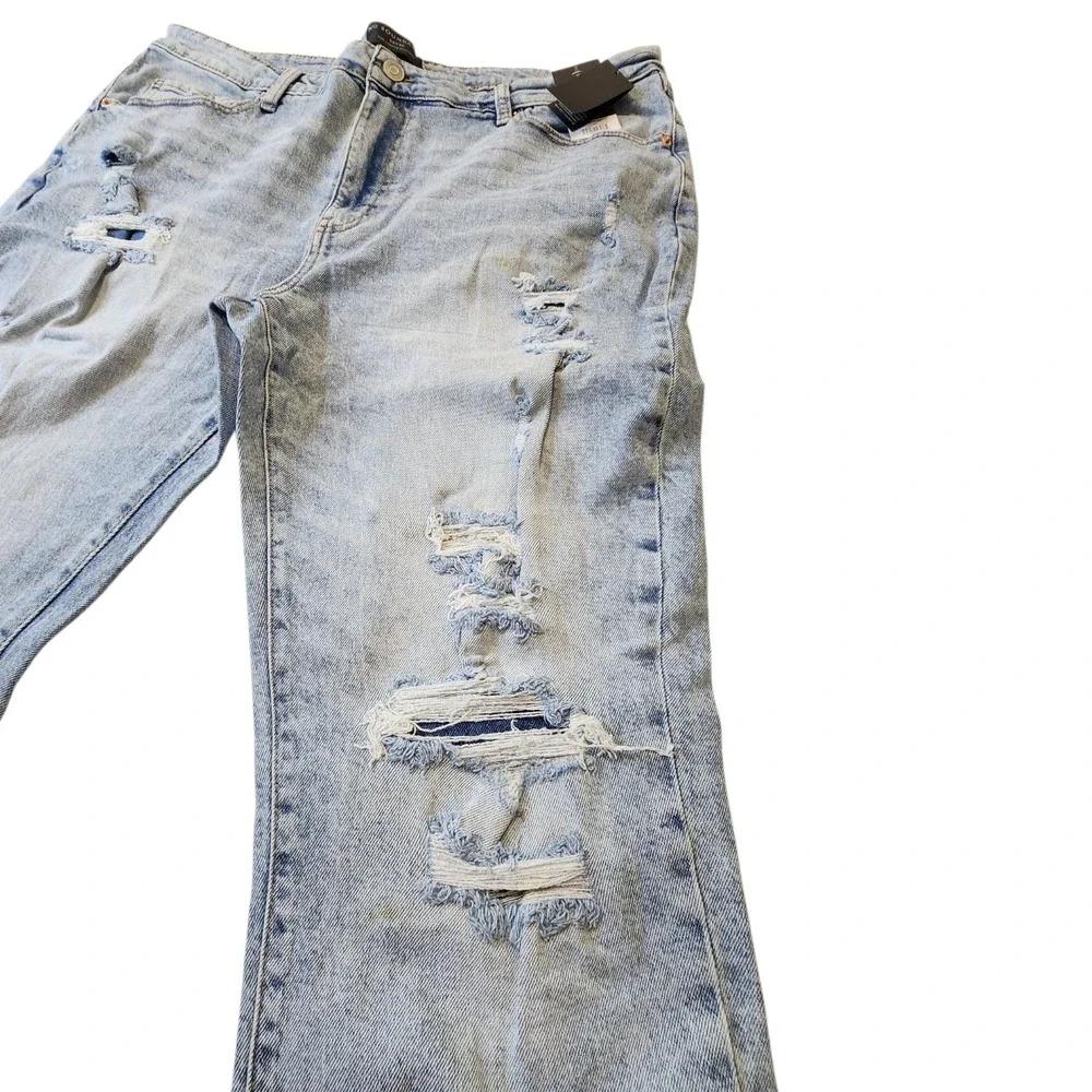 No Boundaries Men's‎ Distressed Slim Fit Denim Jeans Size 38x30